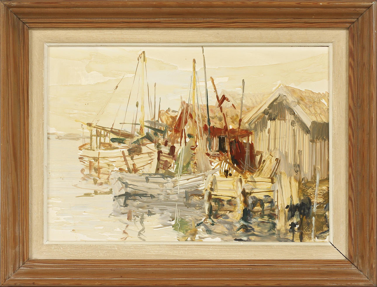 HUGO ÖFVERSTRÖM. TILLSKRIVEN. Olja på pannå.