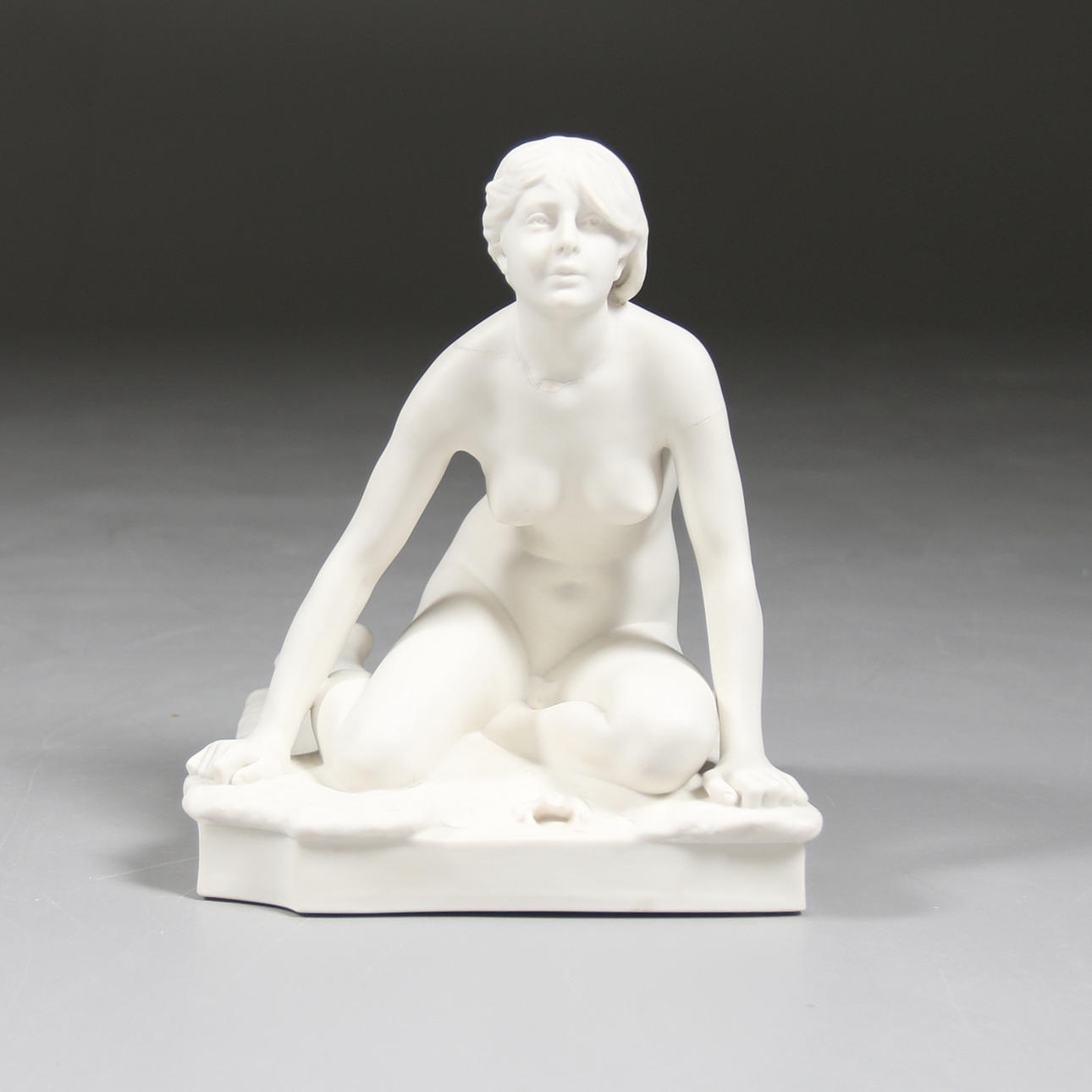 SKULPTUR, Parian, Grodan, Hasselberg, Gustavsberg.