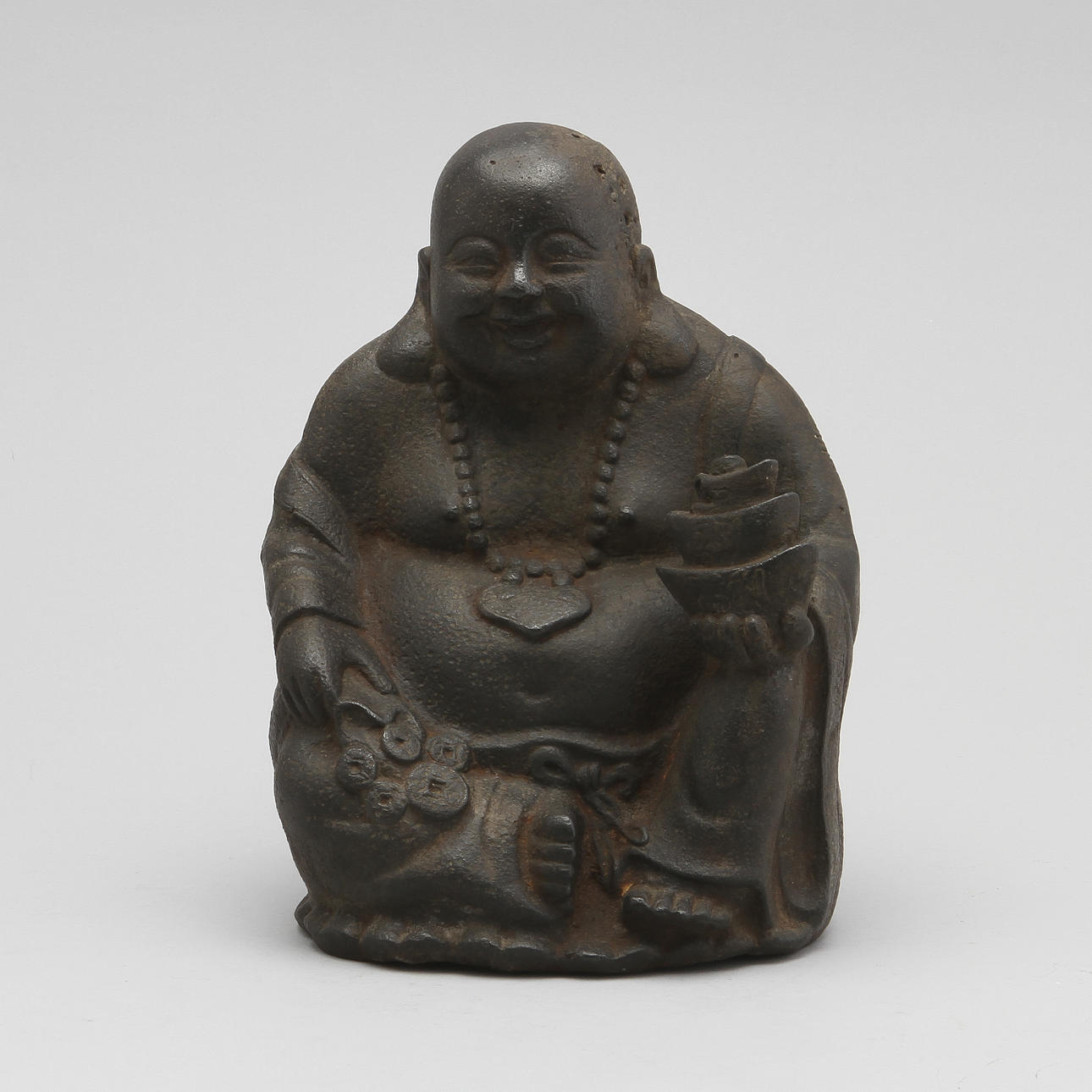 BUDDHAFIGUR, järn, Kina, 1900-tal.