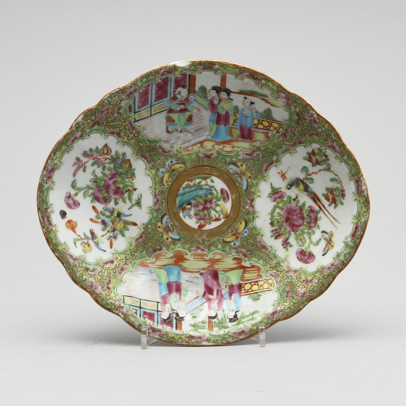 SKÅLFAT, porslin, Kina, Kanton, 1800-tal.