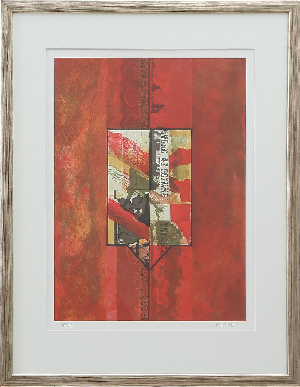 BÖRGE NILSSON. LITO, signerad, 1900-tal.