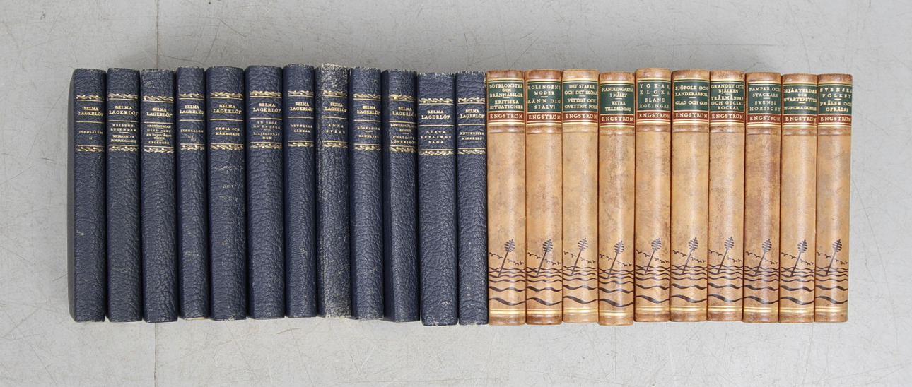 BÖCKER, 22 st, Albert Engström samt Selma Lagerlöf.