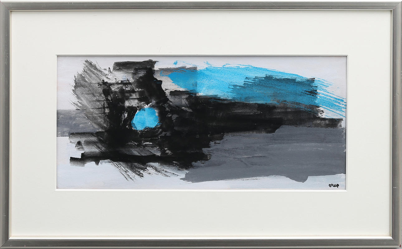 BENGT ORUP. "Sininen dialogi" guassi.