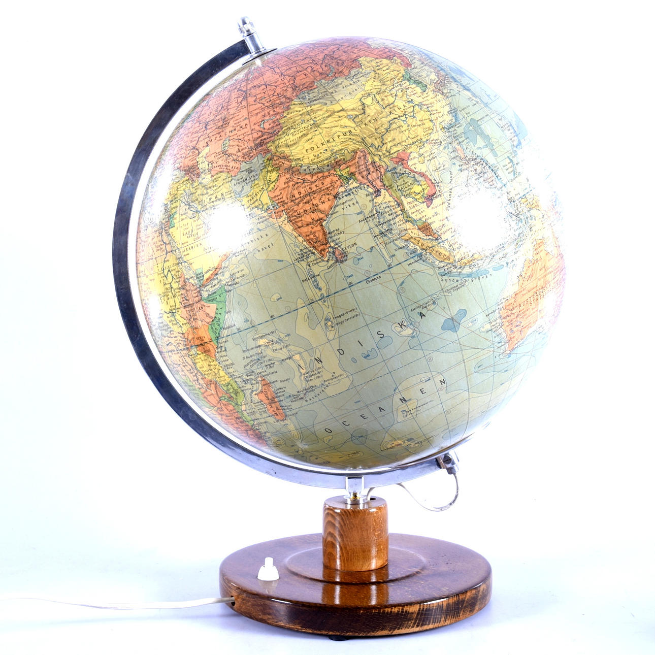 JORDGLOB, Räths physikalisch-politischer Globus.