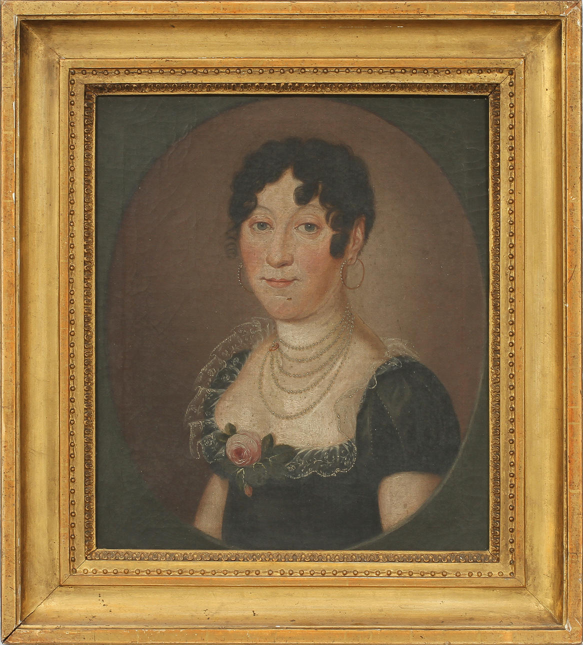 OKÄND KONSTNÄR, olja på duk, sign a tergo Irene Beckmeister?