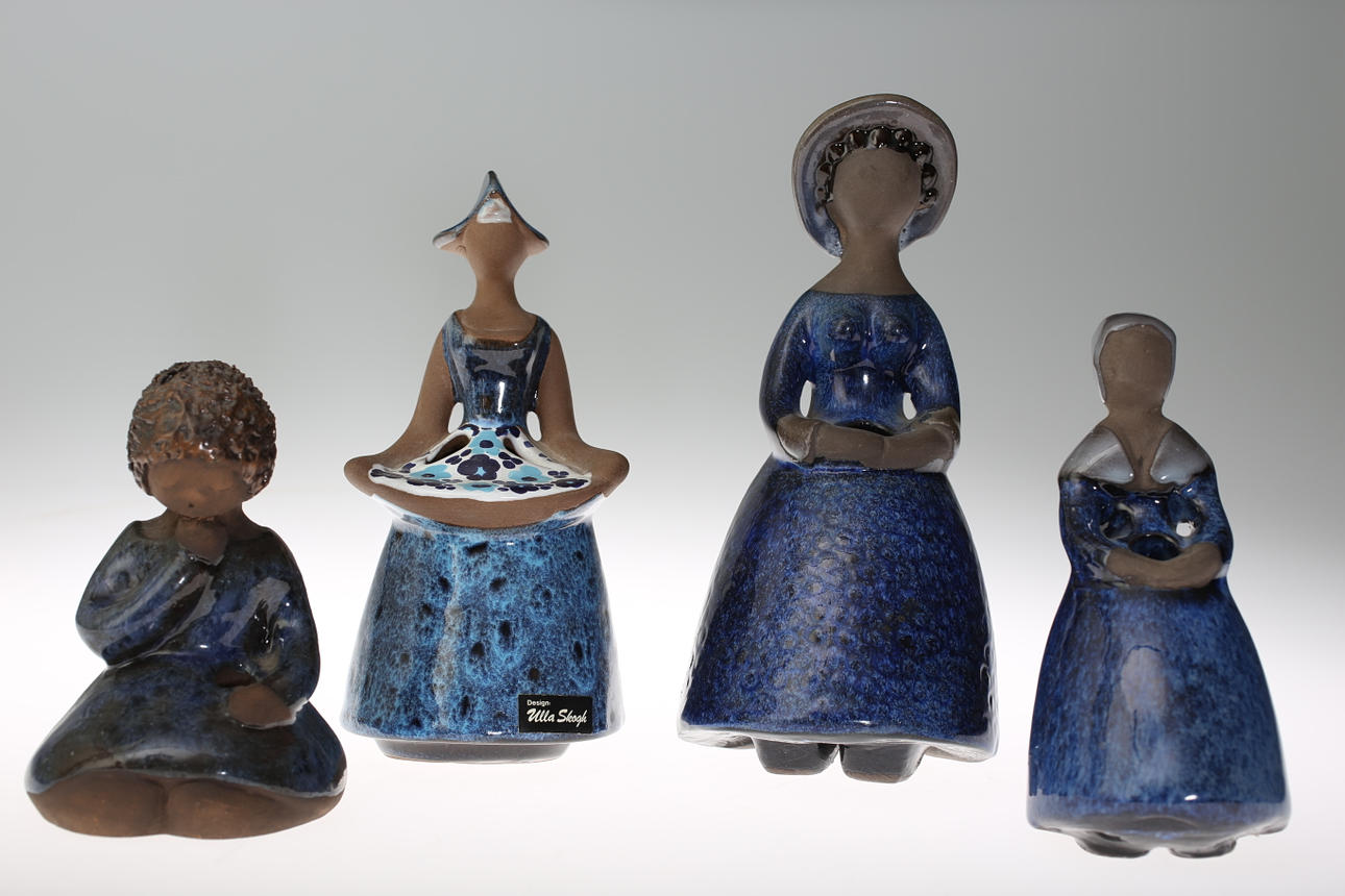 KERAMIKFIGURER 4 stycken.