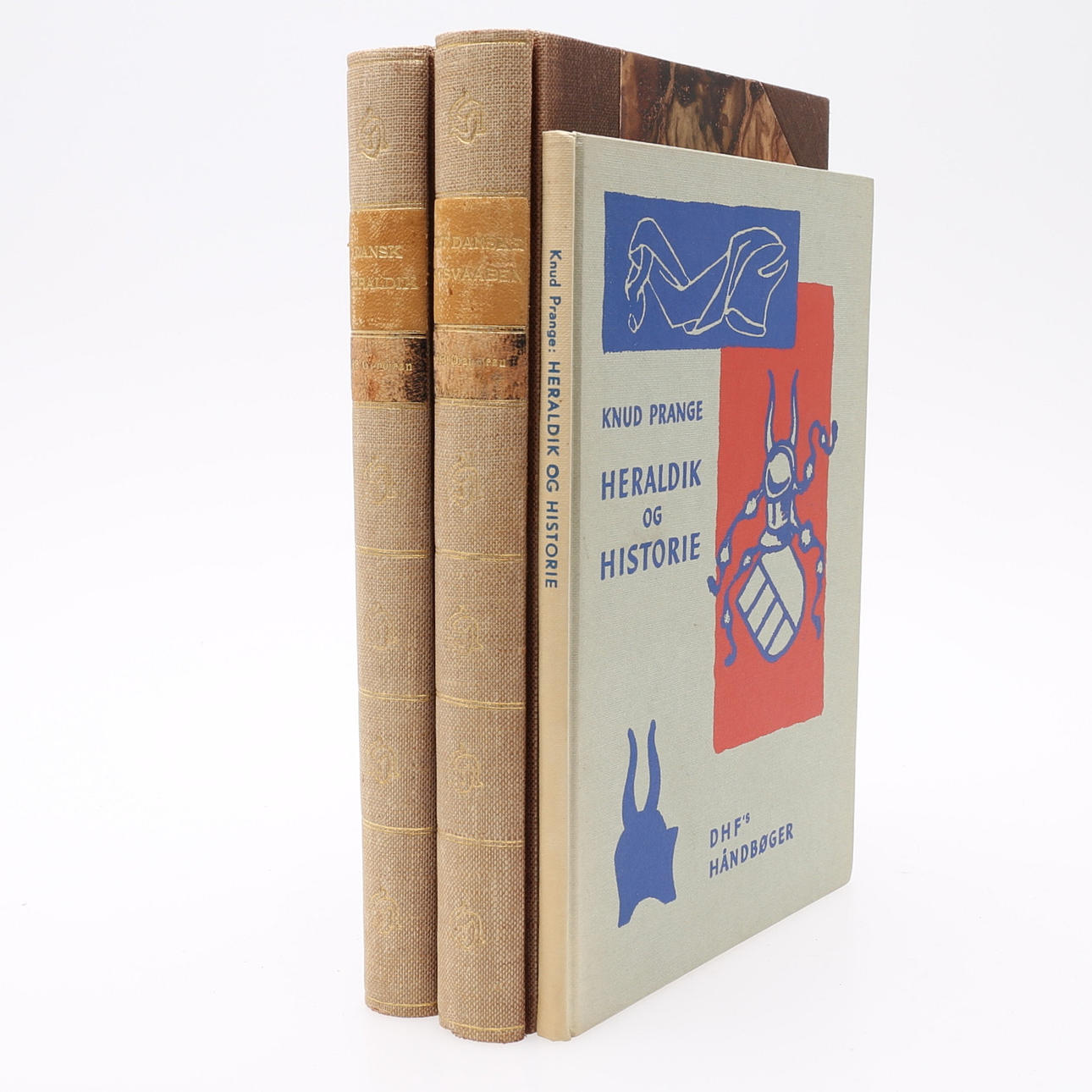 HERALDRY. THREE HERALDIC WORKS IN DANISH.