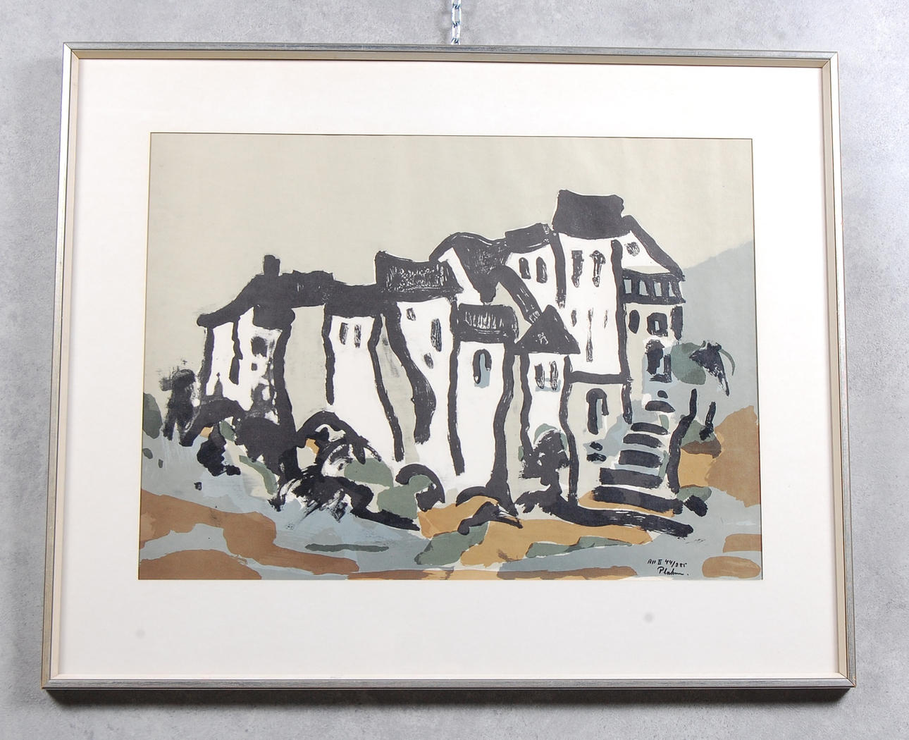 GÖTE PLAHN. färglitografi, signerad, numrerad 44/285.