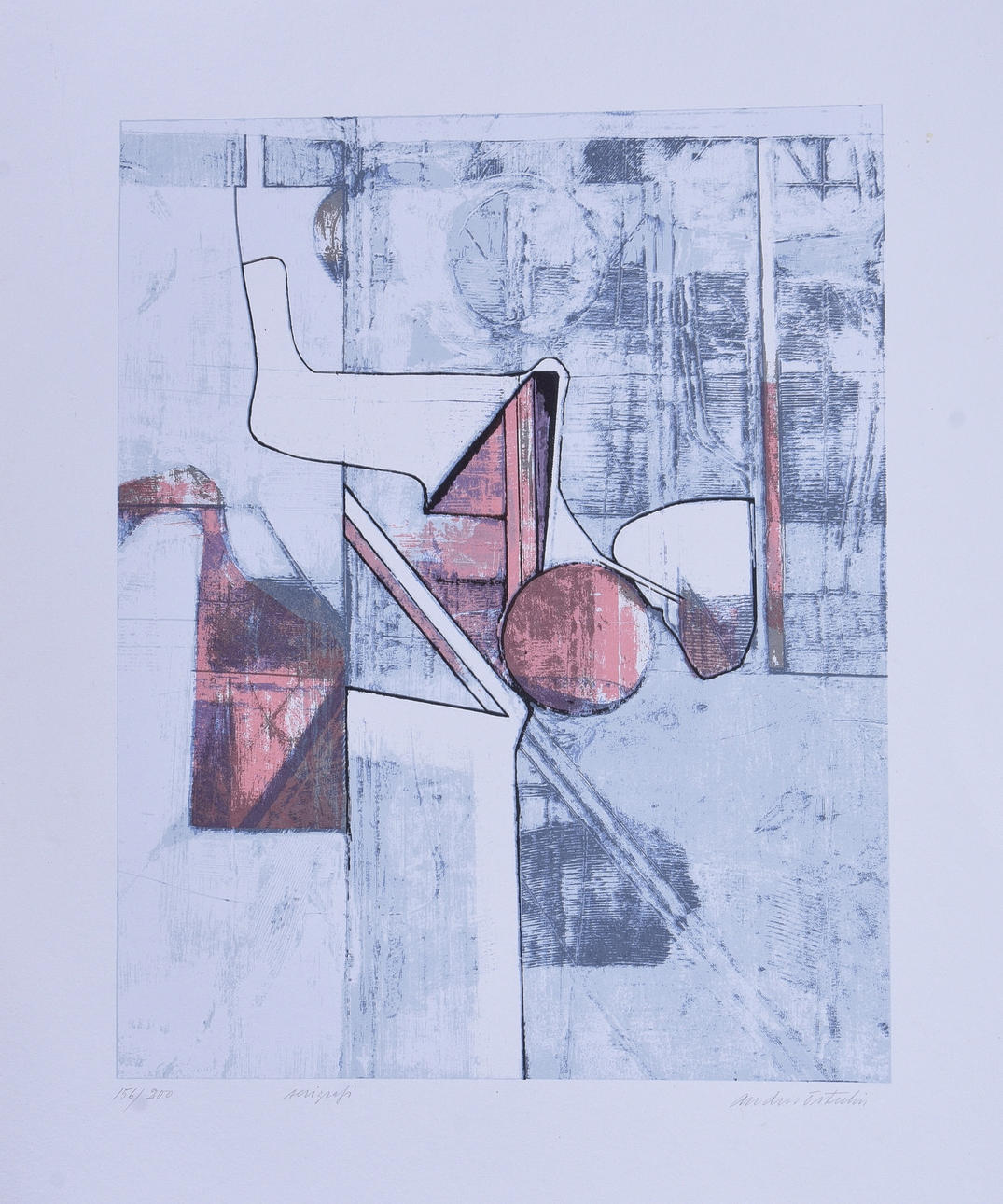 ANDERS ÖSTERLIN. Färgserigrafi.