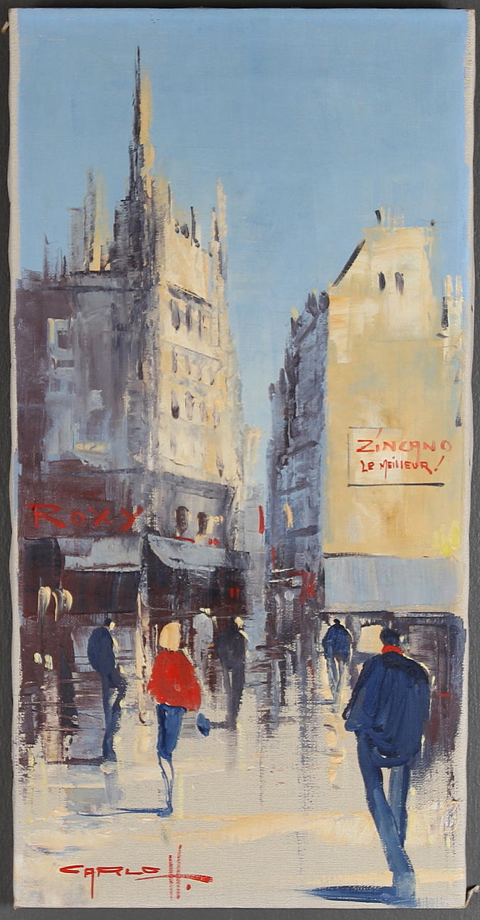 CARLO H. Olja på duk, signerad.