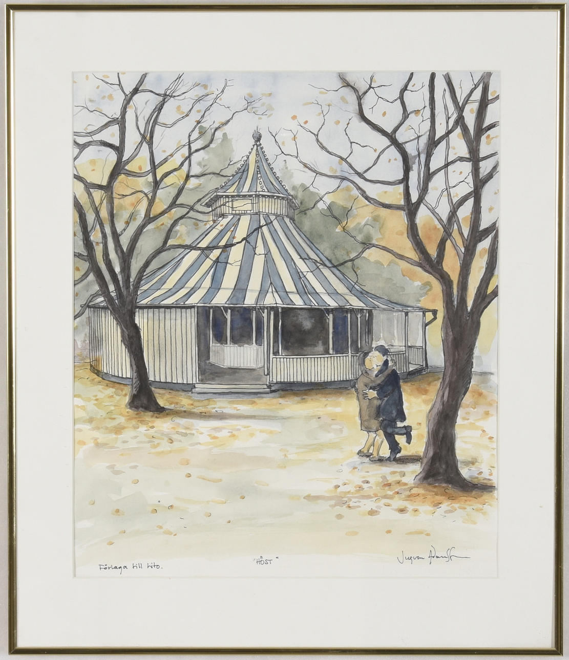 INGVAR ADAMSSON. Akvarell.