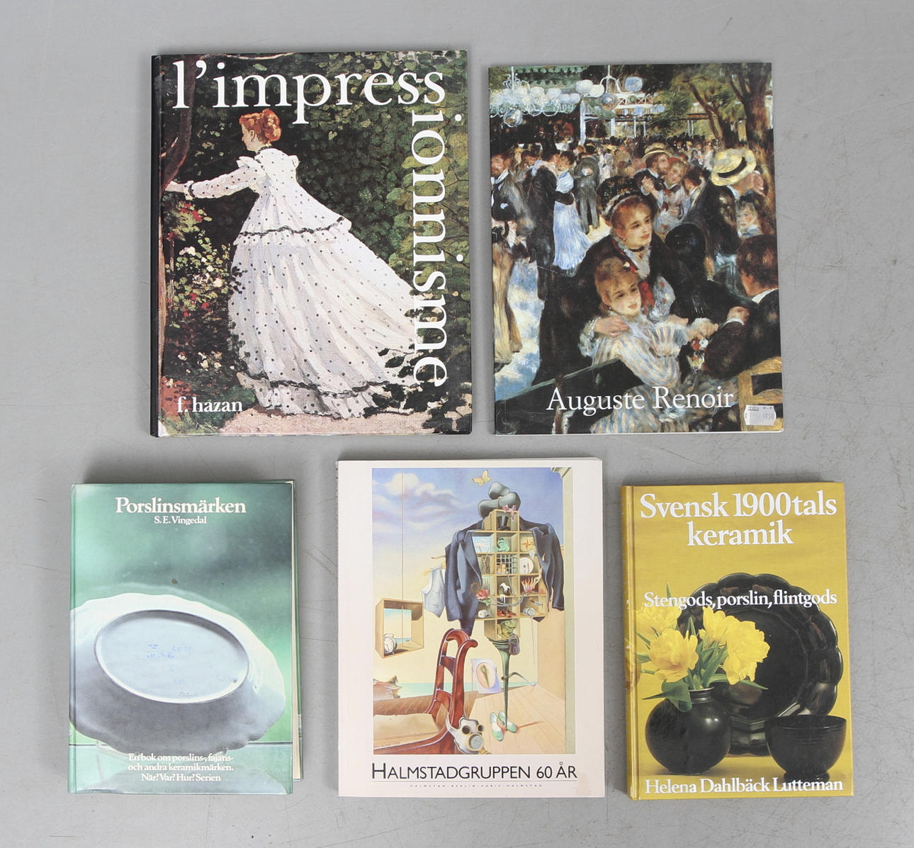 BÖCKER, 5 st, konstliteratur/konsthantverk.