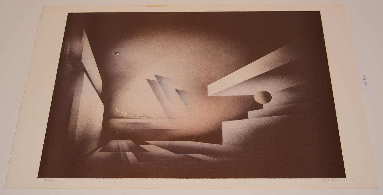 BO ÖRN. Das Planetarium. Lithographie.