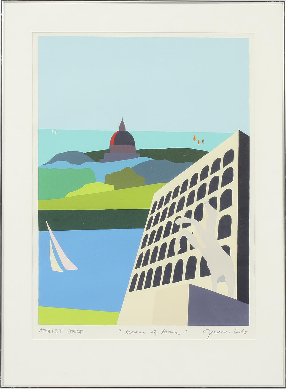 FRANCO COSTA, färglitografier 2 st, sign. Artist proof.