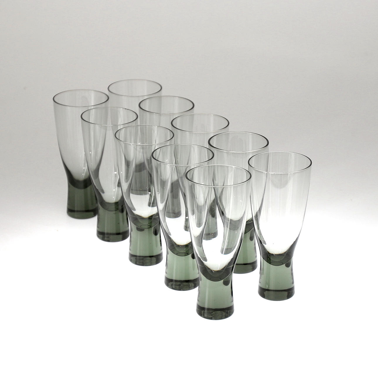 RÖDVINSGLAS, 10 st, "Canada" Per Lutken, Holmegaard, Denmark.