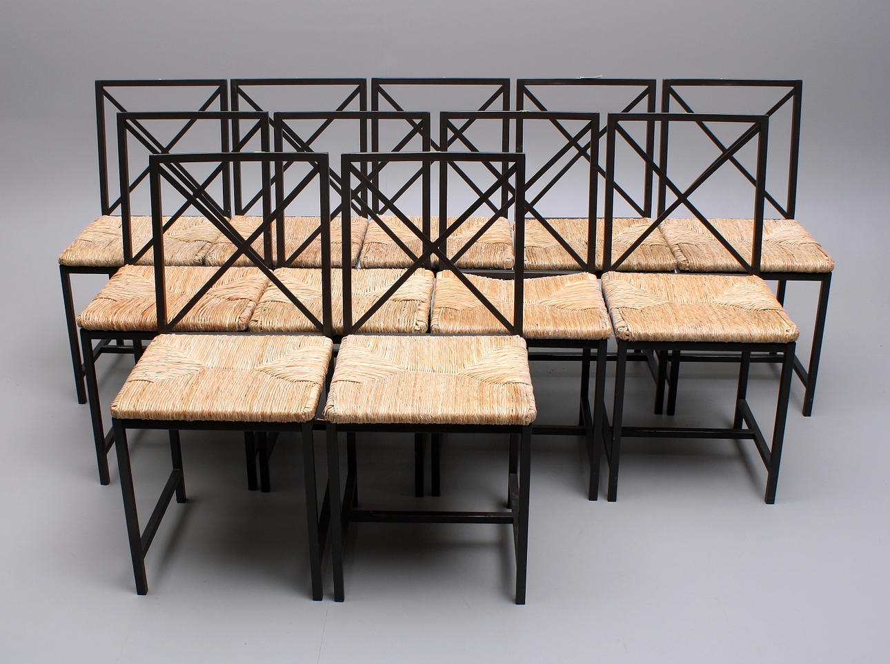 STOLAR, 11 st, metall/bast, Granås Ikea.