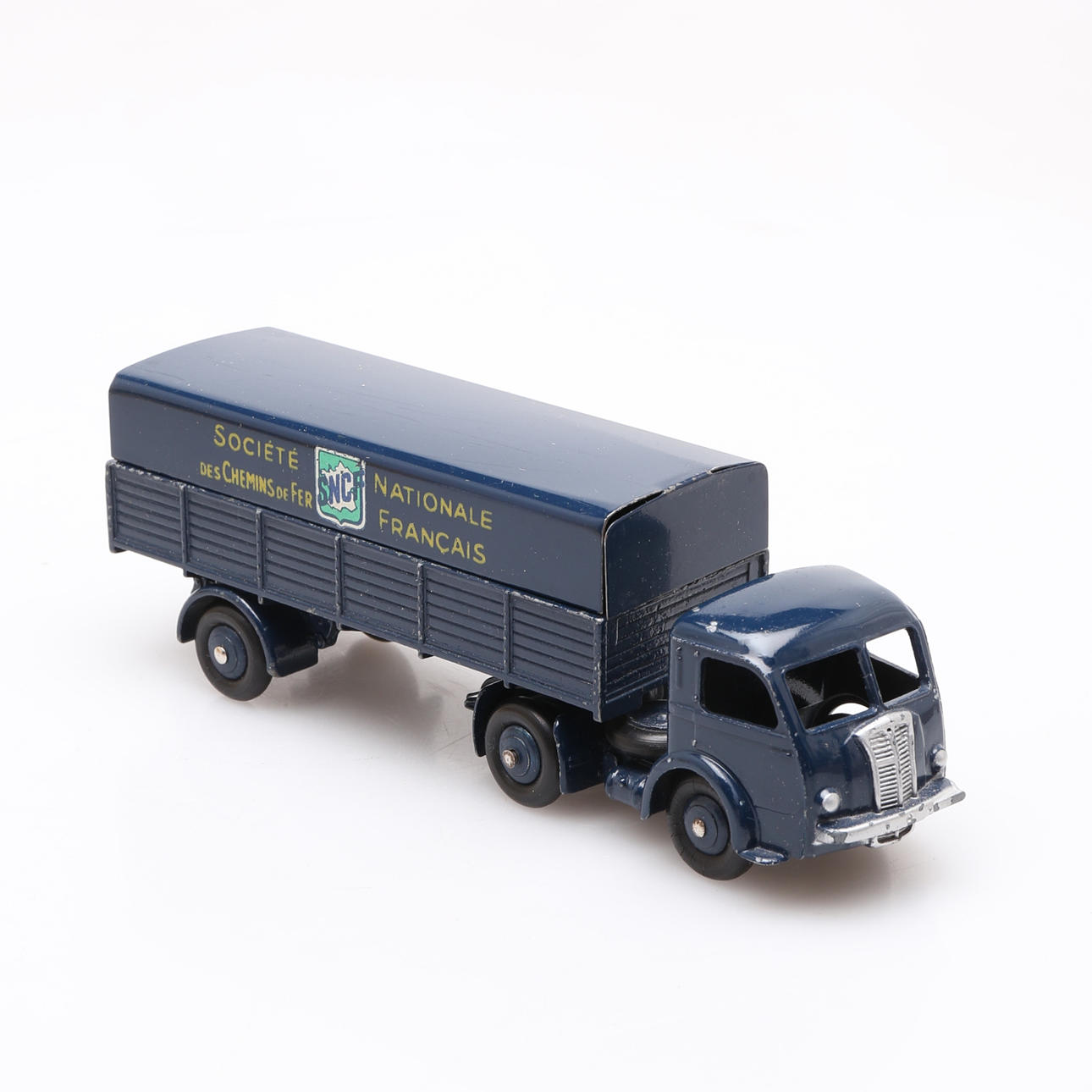 Dinky Toys - Model Truck - Dinky Toys 32AB Tractor Panhard Et Semi Remorque Snc Early Version In Original Box 1950s