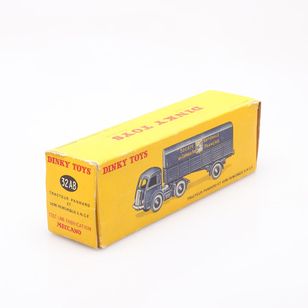 DT436 Voiture réédition DINKY TOYS Atlas UK : Tracteur PANHARD Et Semi Remorque S.N.C.F