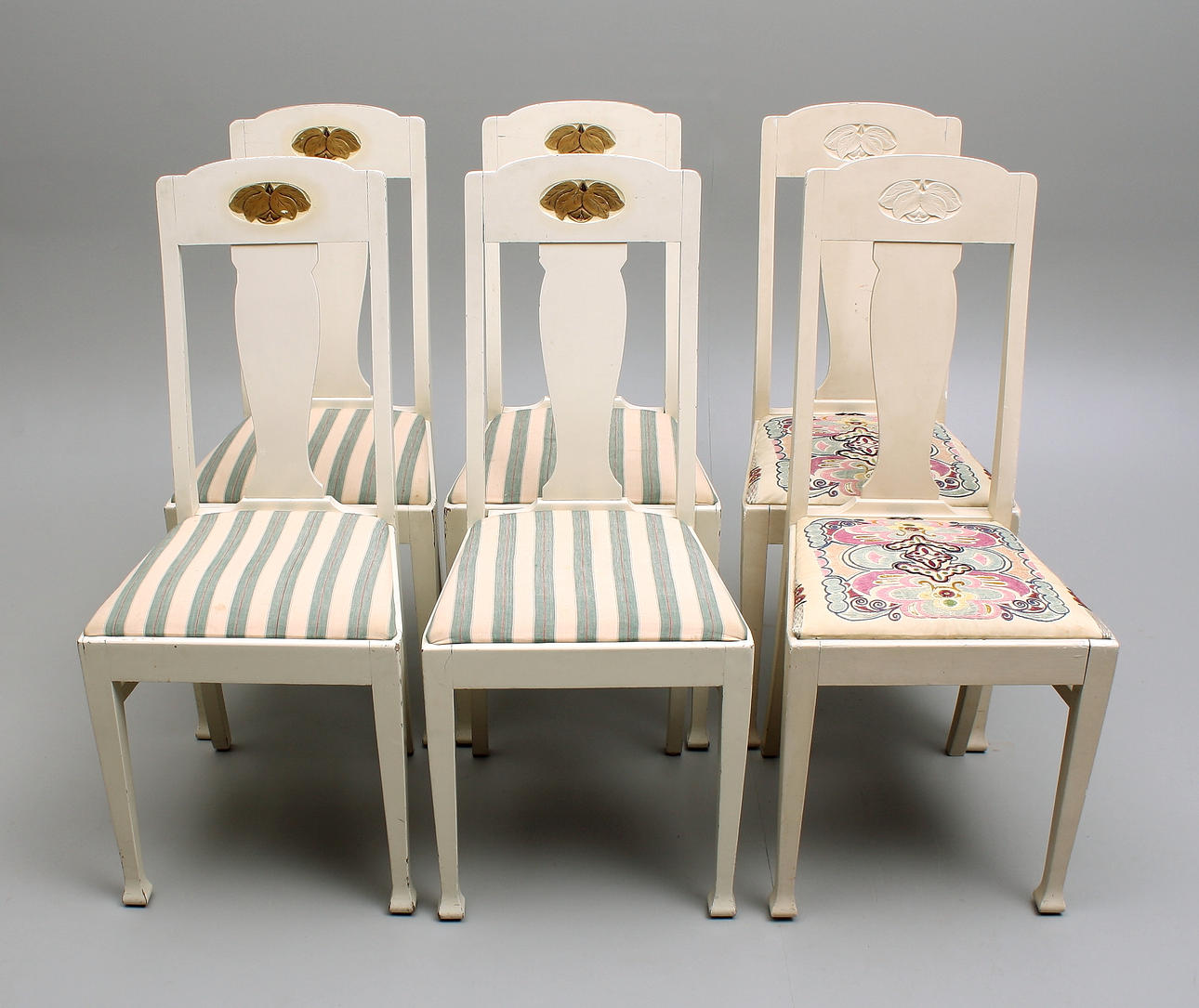 STOLAR, ek, jugend, "Äpplet" dekor, 4+2 snarlika.