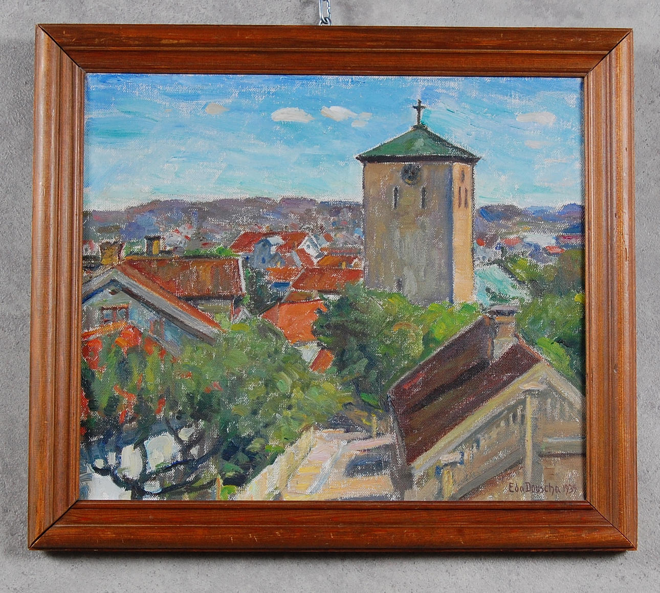 EDA DUSCHA. 1879-1967, olja på duk, signerad, daterad -39.