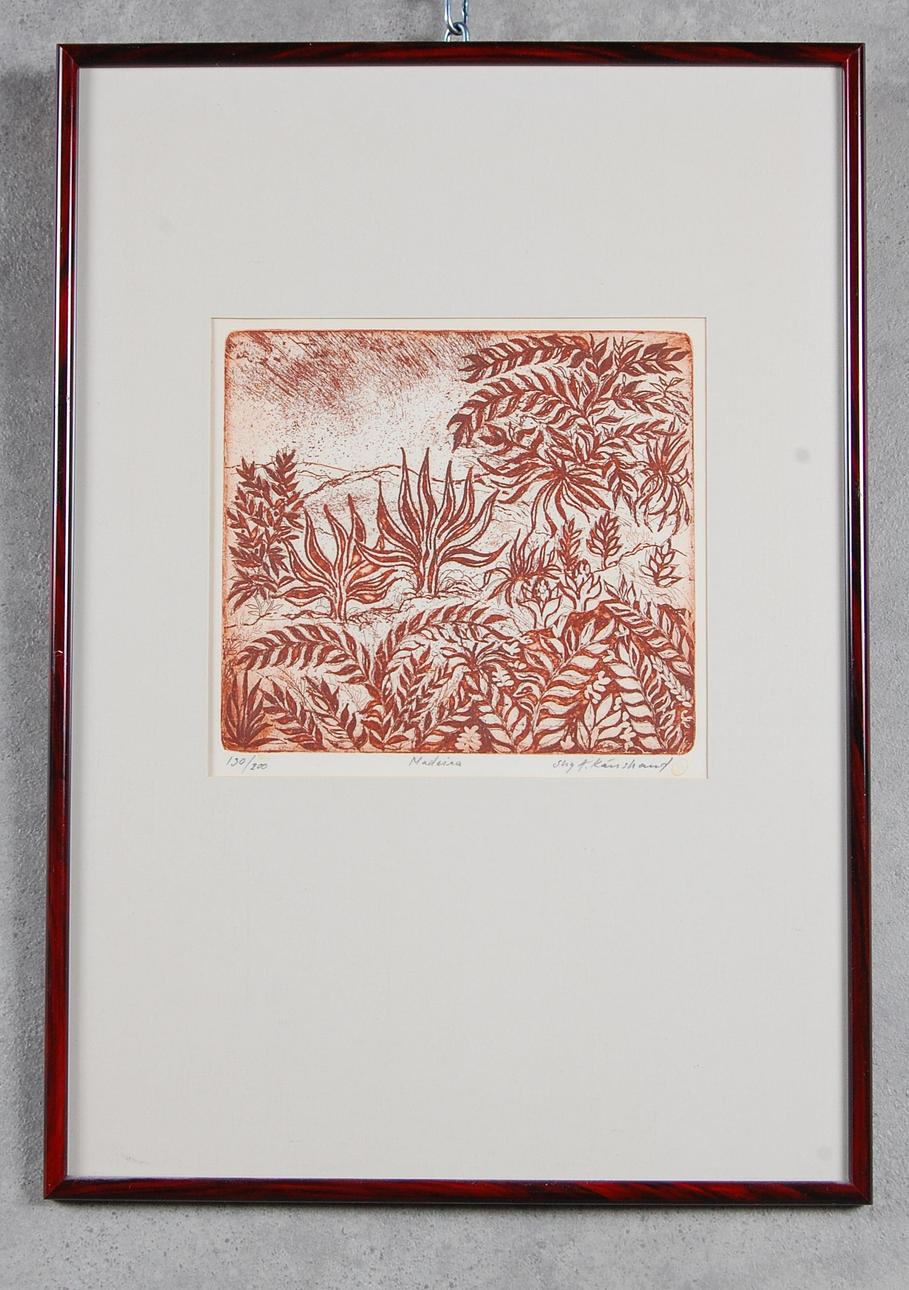STIG KÄRRSTRAND. litografi, Madeira, signerad, numrerad 130/200.