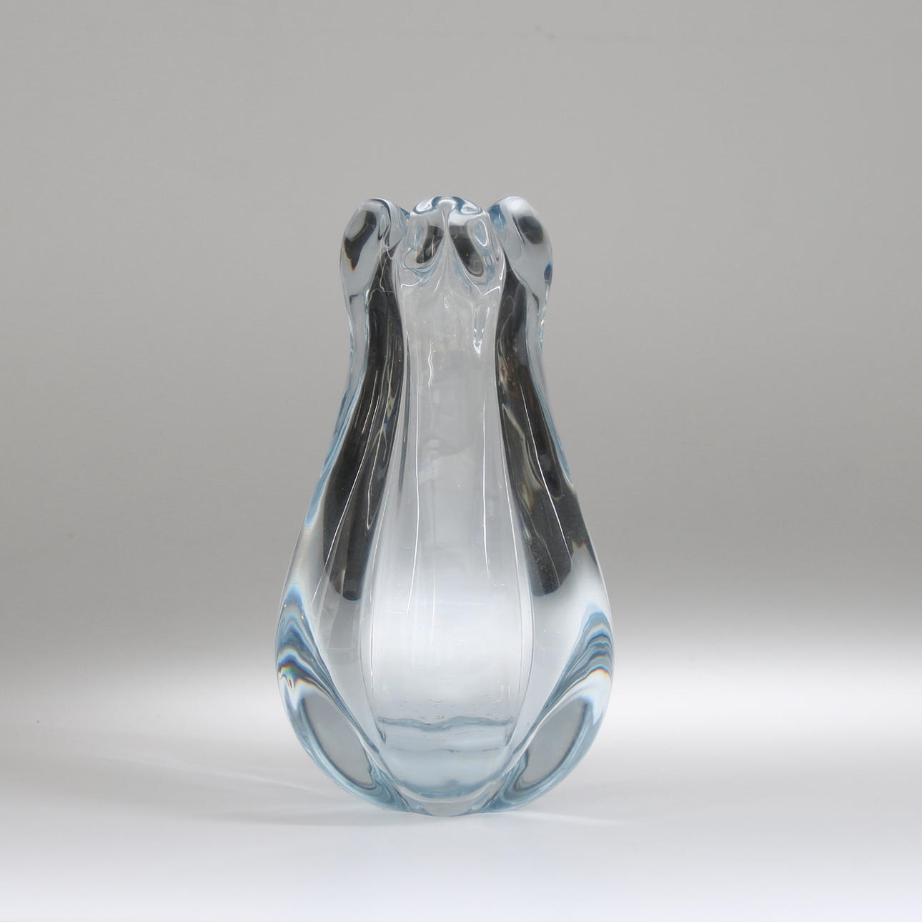 VAS, Kristall, Vicke Lindstrand, "Stella Polaris" signerad, 1940-tal.