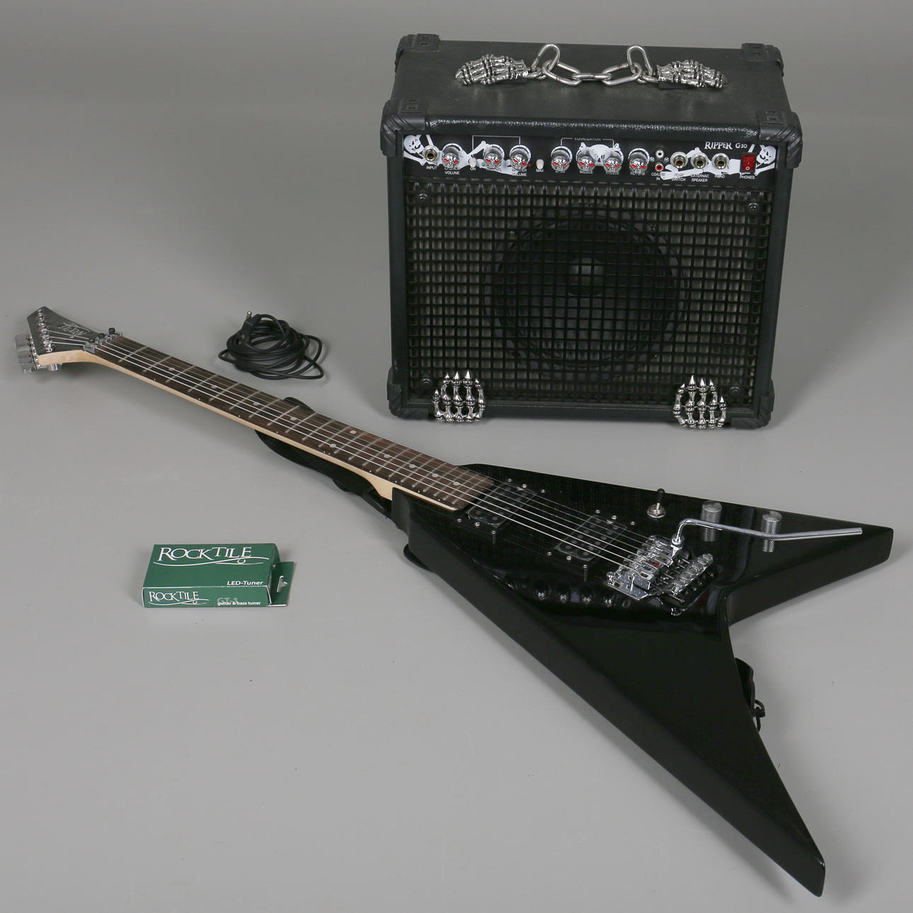 ELGITARR Rocktile med tillhörande förstärkare Ripper G-30.