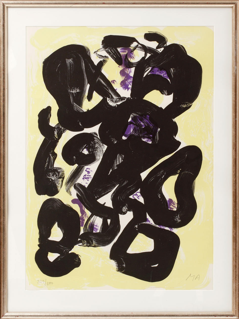 MOGENS ANDERSEN. Composition, color lithograph, signed and numbered 329/500.
