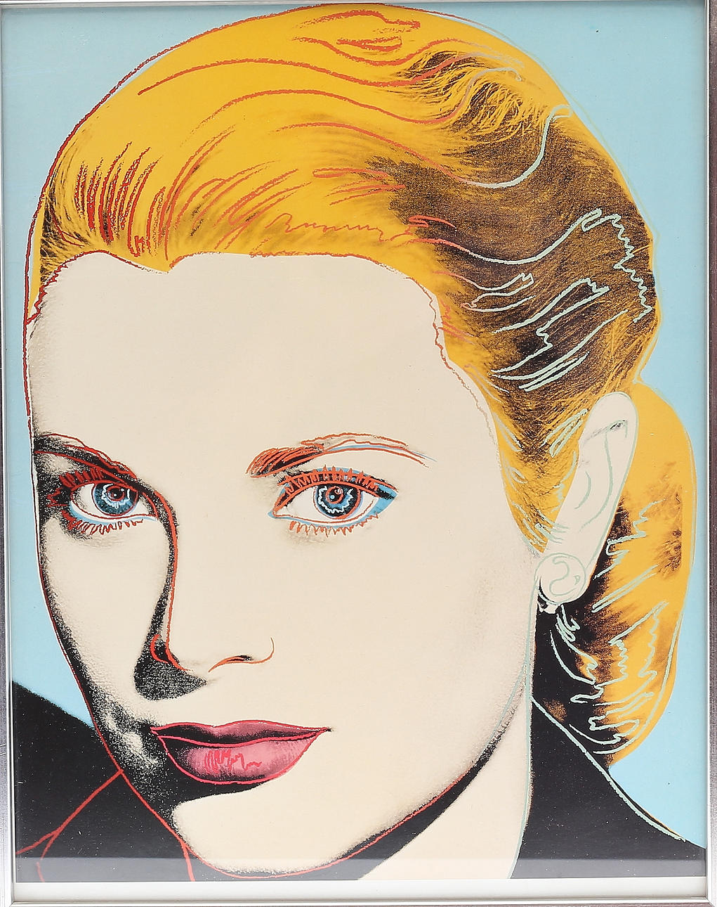 ANDY WARHOL. Grace Kelly, offset print.