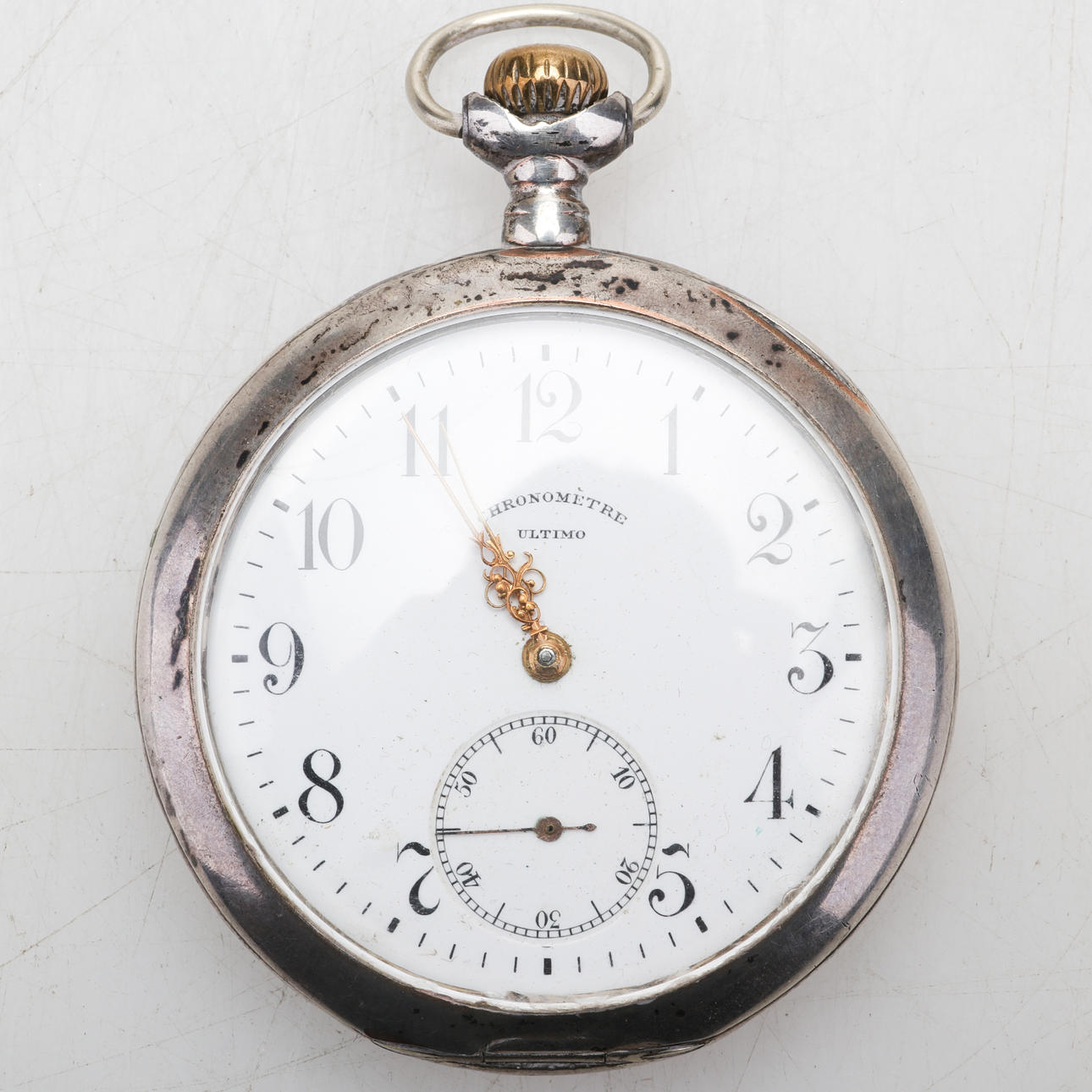 POCKET WATCH, Kronometri, Ultimo, Ancre, hopea.
