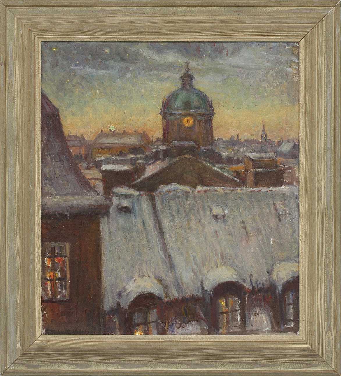 ELSA SCHULTZ-MOBERGER, olja på duk, sign.