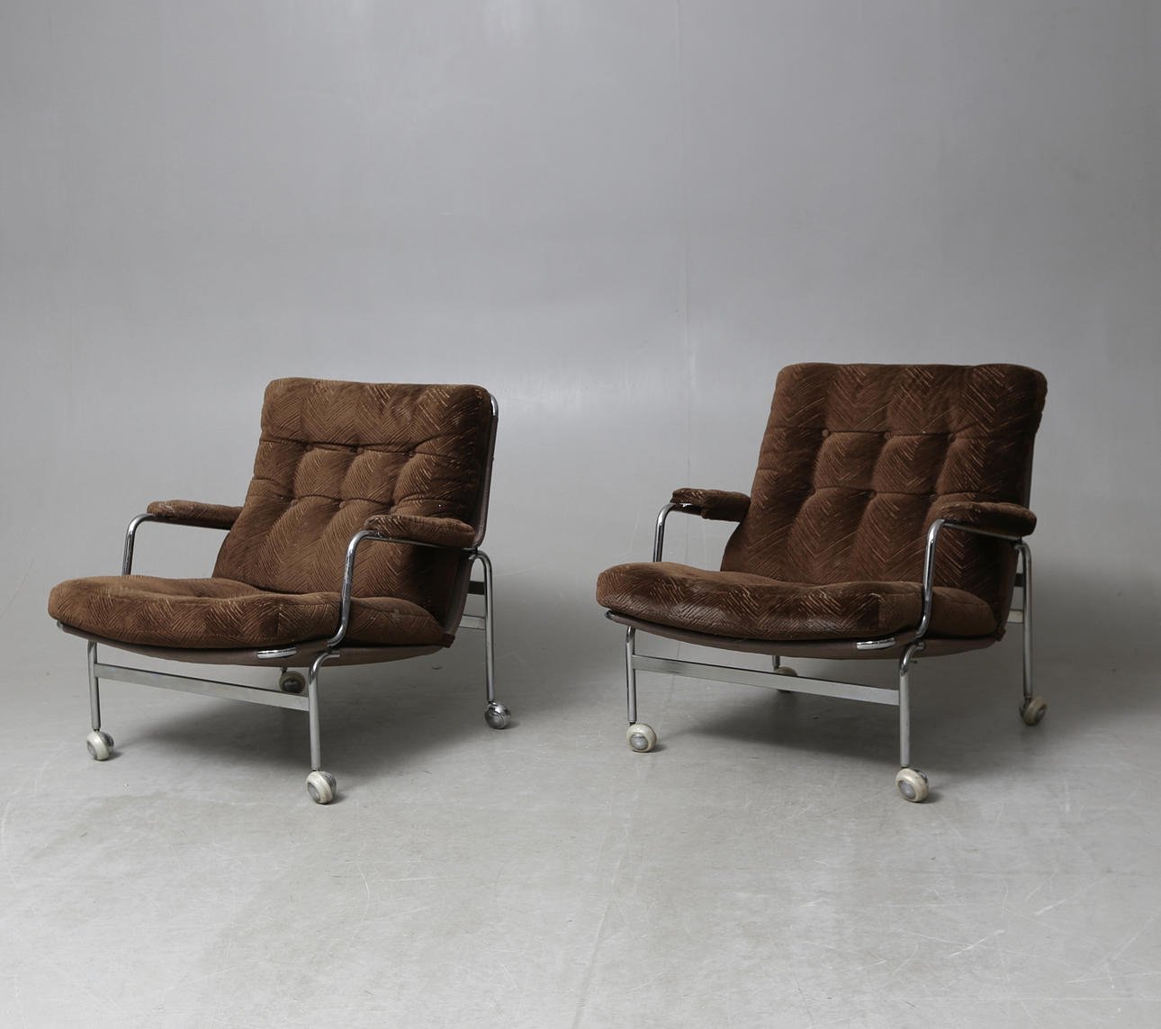 FÅTÖLJER, ett par, "Karin", Bruno Mathsson, Dux.