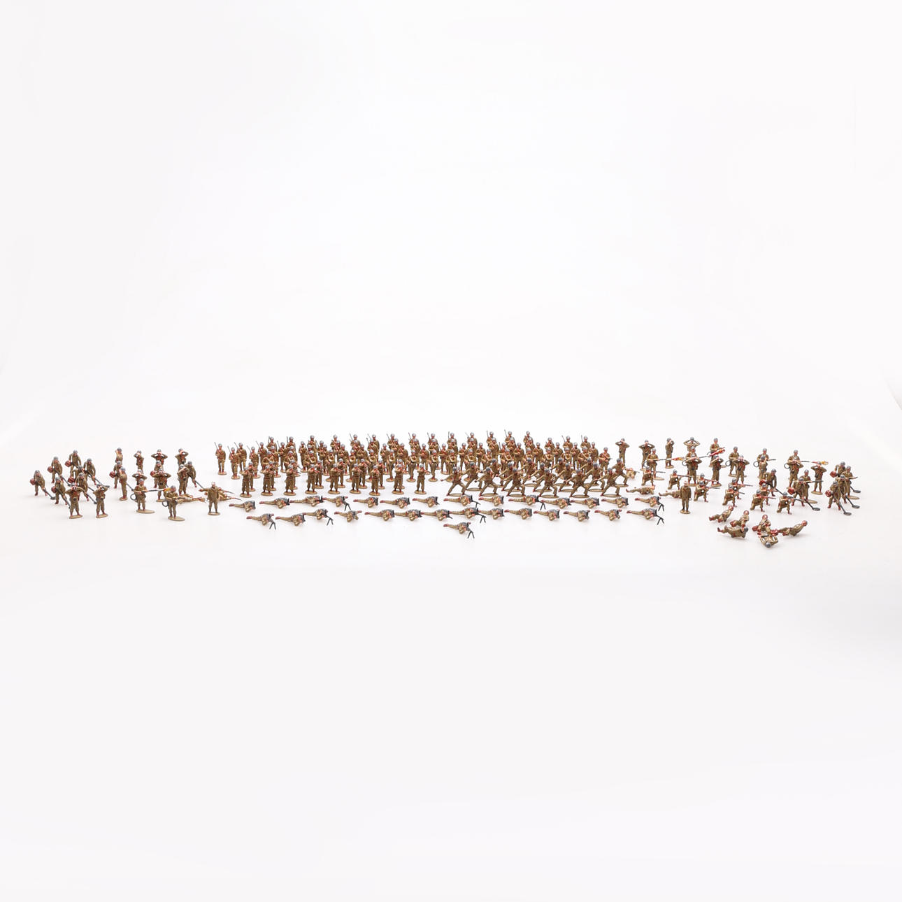 SOLDIERS, plastic, Reisler, 1950s, Made in Denmark.