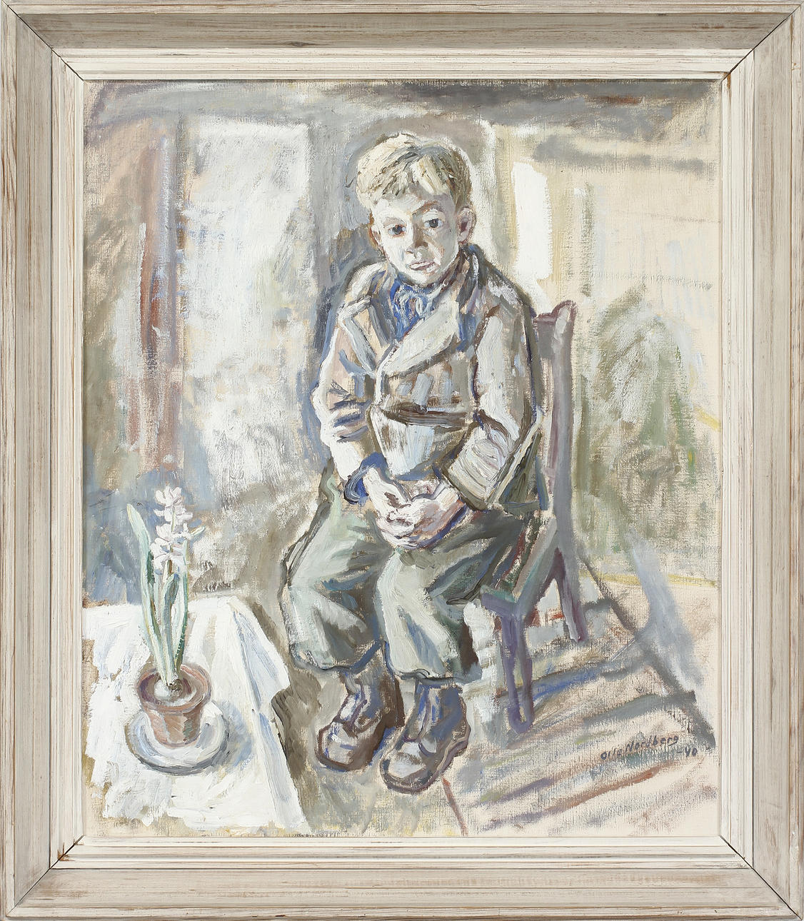 OLLE NORDBERG. Olja på duk, signerad 1940.