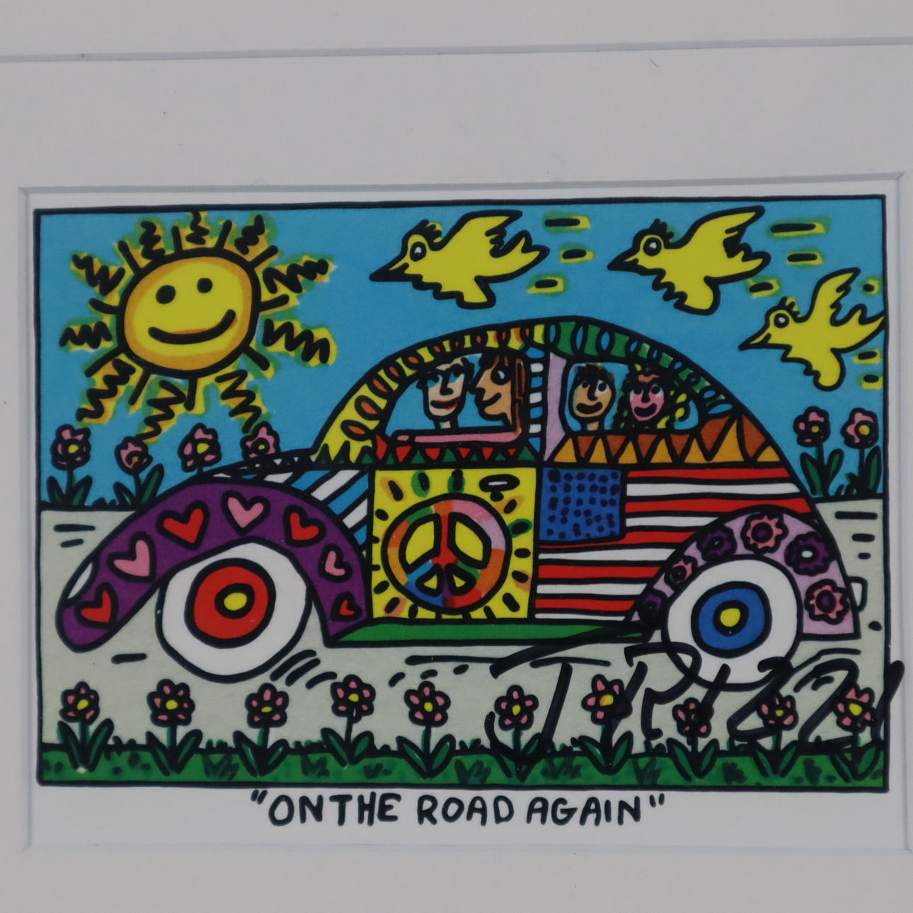 RIZZI, JAMES. "On the road again", 1988, Multiple, handsigniert.