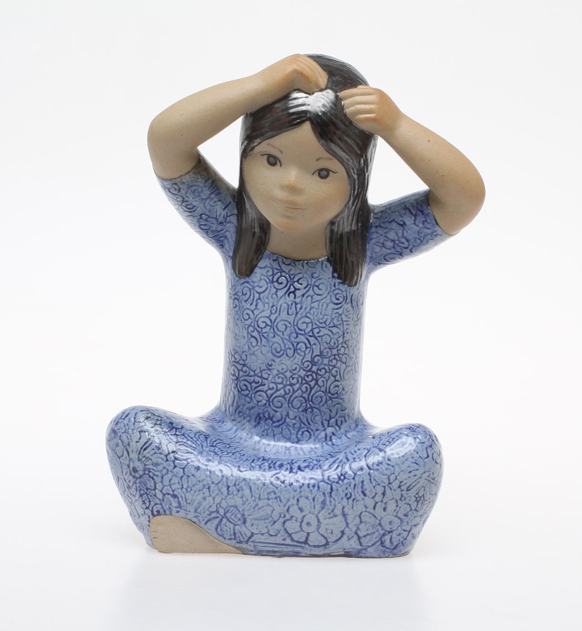 FIGURIN, stengods, "Thailändska", Lisa Larson, Gustavsberg.