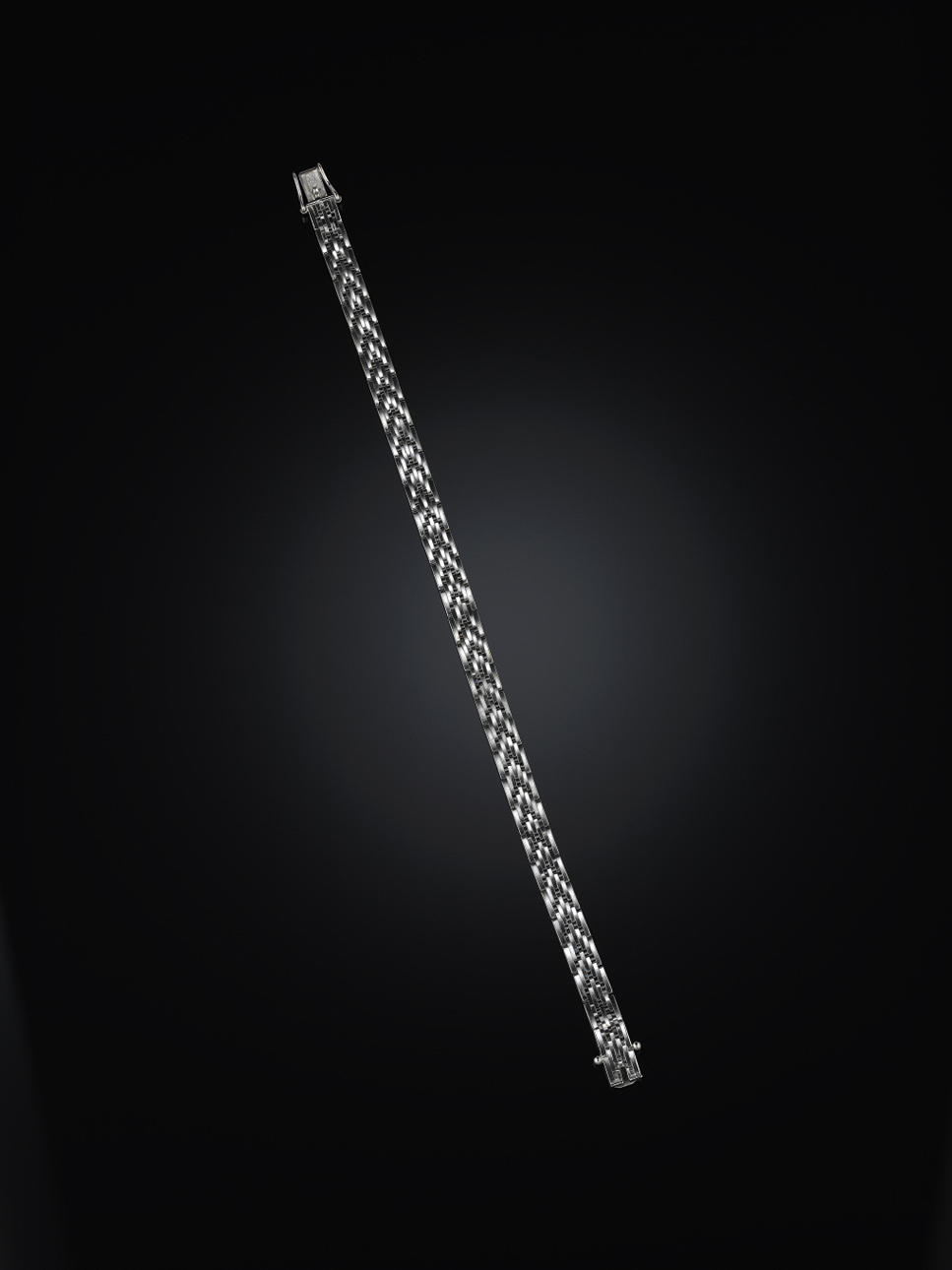 ARMBAND, 18 kt vitguld, fantasilänk.