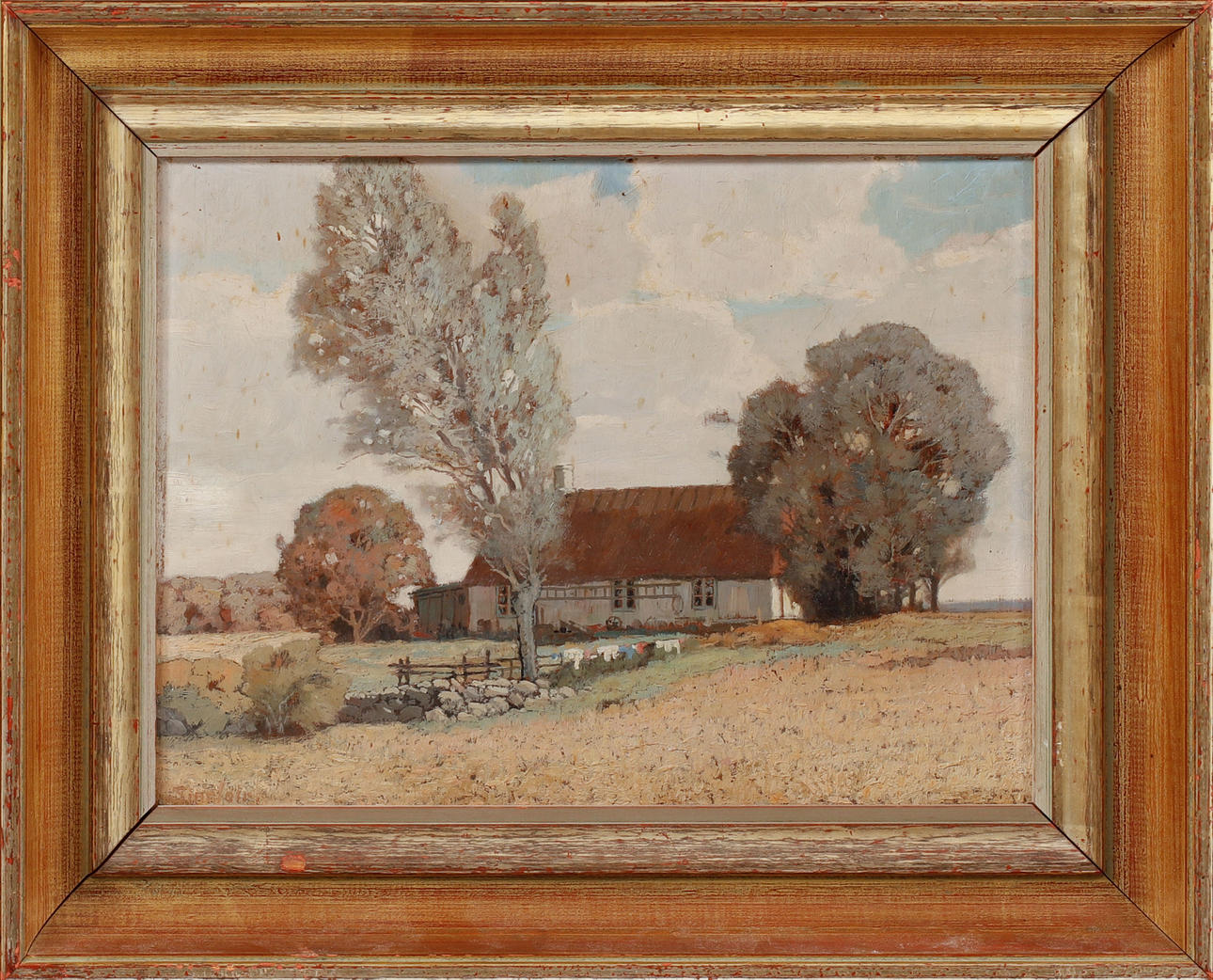 Unknown artist, landscape, oil on Board, signed Sinclair.