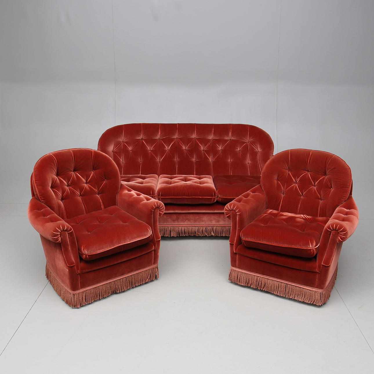 SOFFGRUPP, 3 delar, 1900-talets andra hälft.