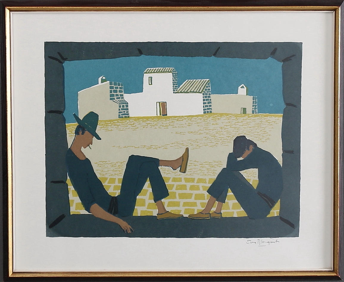 SUNE BLOMQVIST. Serigrafi, signerad, ej numrerad.