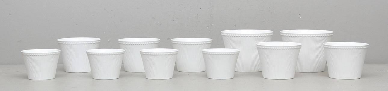 YTTERFODER, 11 st, Rörstrand Tiara, 1900-tal.