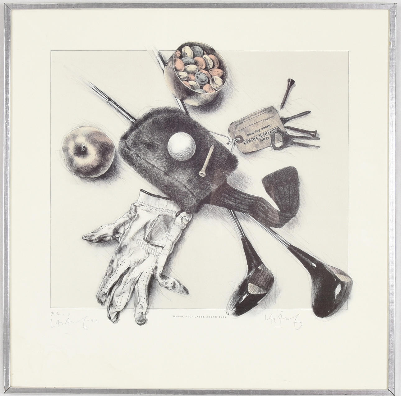 LASSE ÅBERG. Offsettryck.