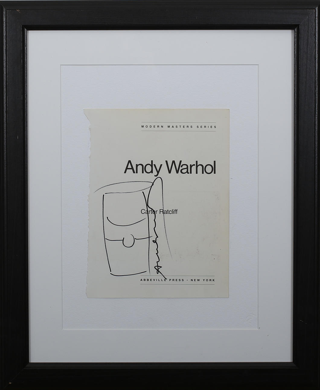 ANDY WARHOL. Can. Pen-and-ink drawing. Signed.