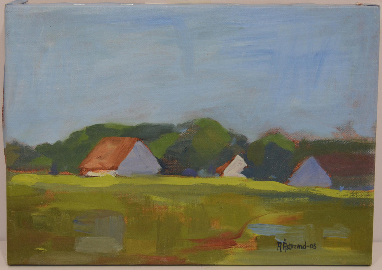 ANDERS ÅSTRAND. Gården. Olja på duk.