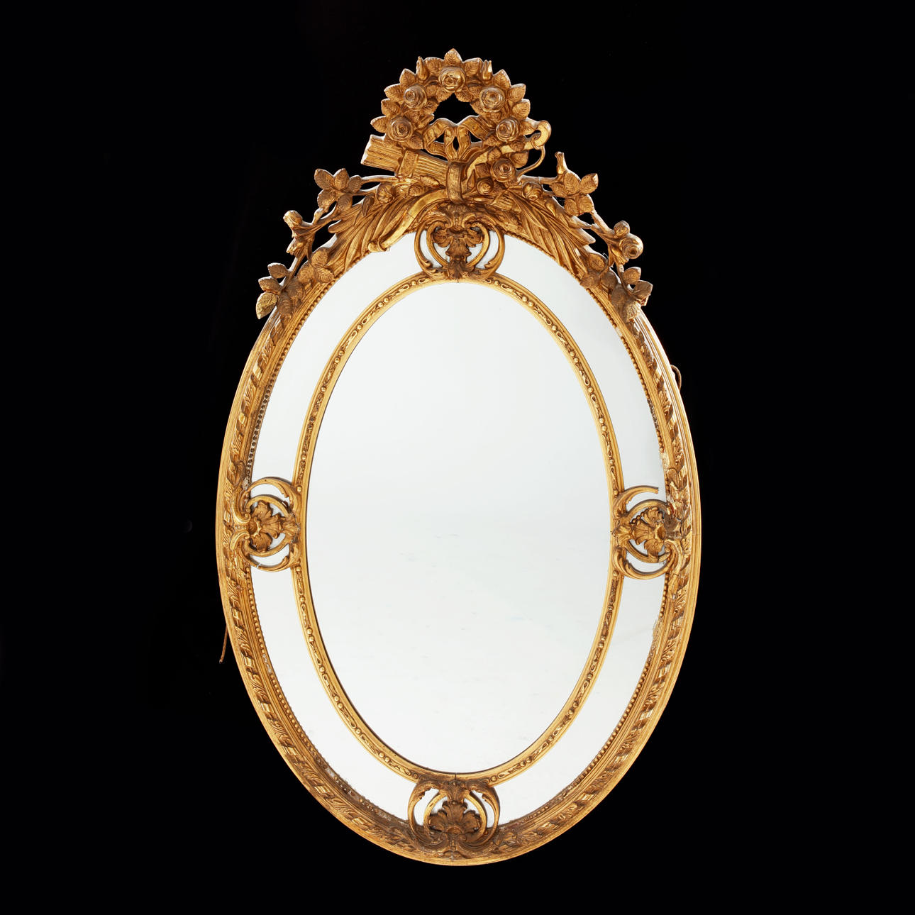 SPEGEL, 1900-tal, dekor i gips.