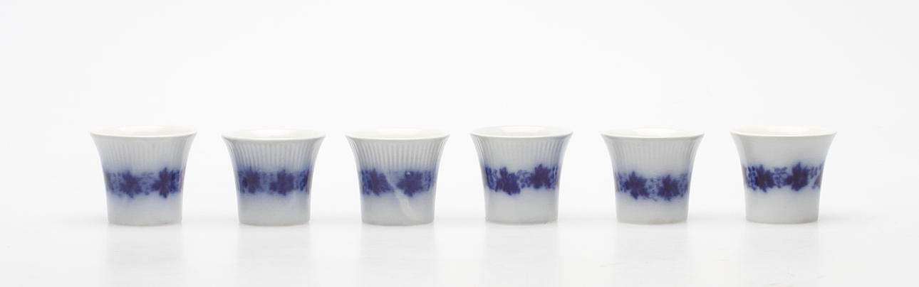 ÄGGKOPPAR, 6 st, "Vinranka", Gefle.