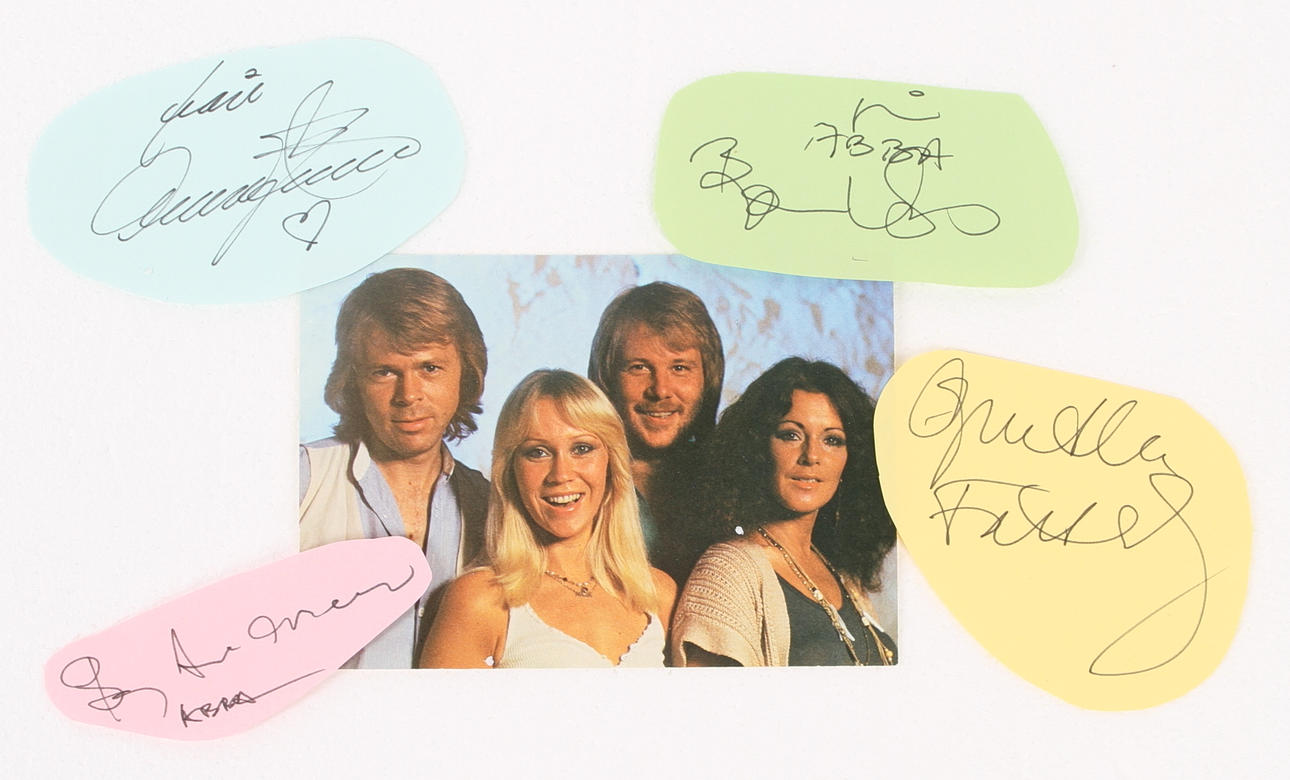 AUTOGRAFER, 4 st, ABBA.