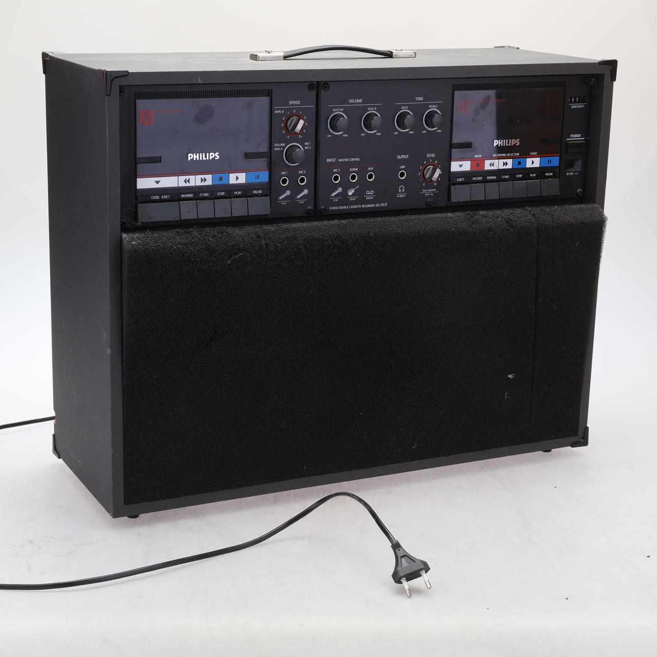 KASSETTENSPIELER, doppelt, Philips D6650/30.