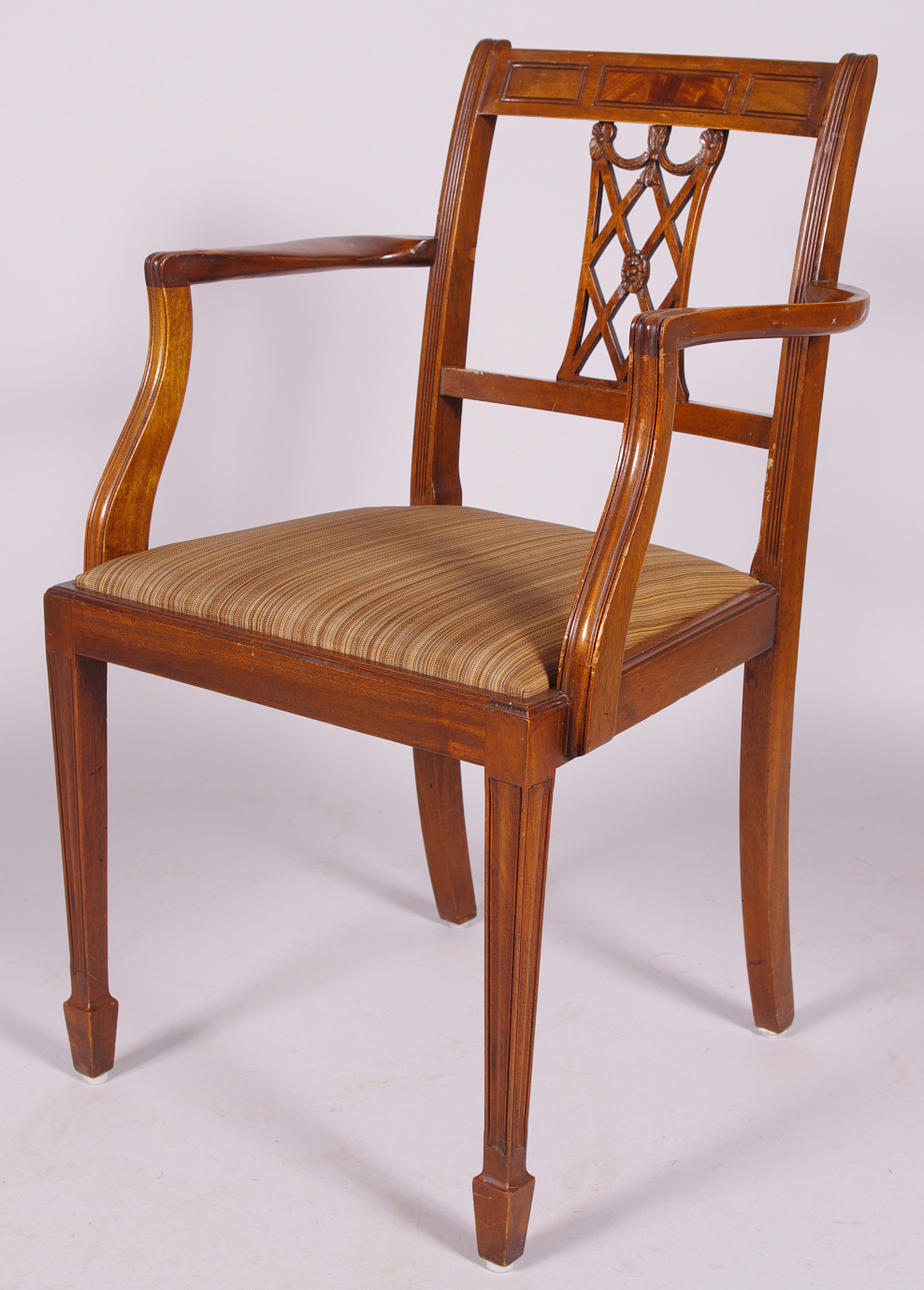 KARMSTOL, idegran med intarsia, 1900-tal.