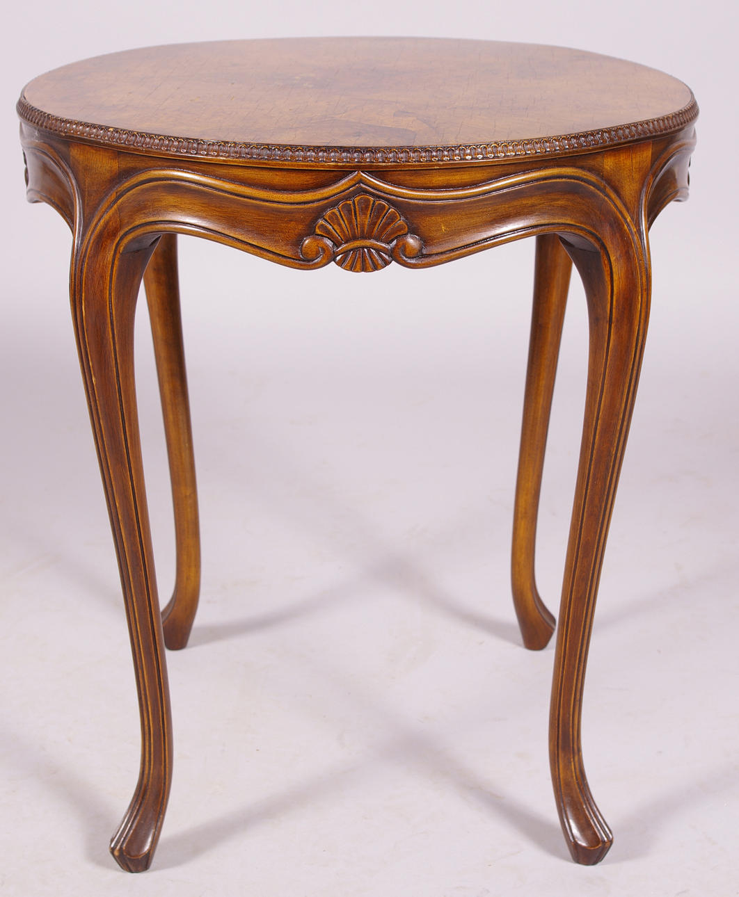 LAMPBORD, mahogny och rotfaner, rokokostil.